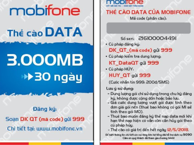 MobiPhone cung cap da dang cac ma the cao datacode