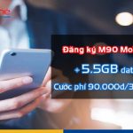 Đăng ký gói cước M90 MobiFone nhận ngay 5.5GB